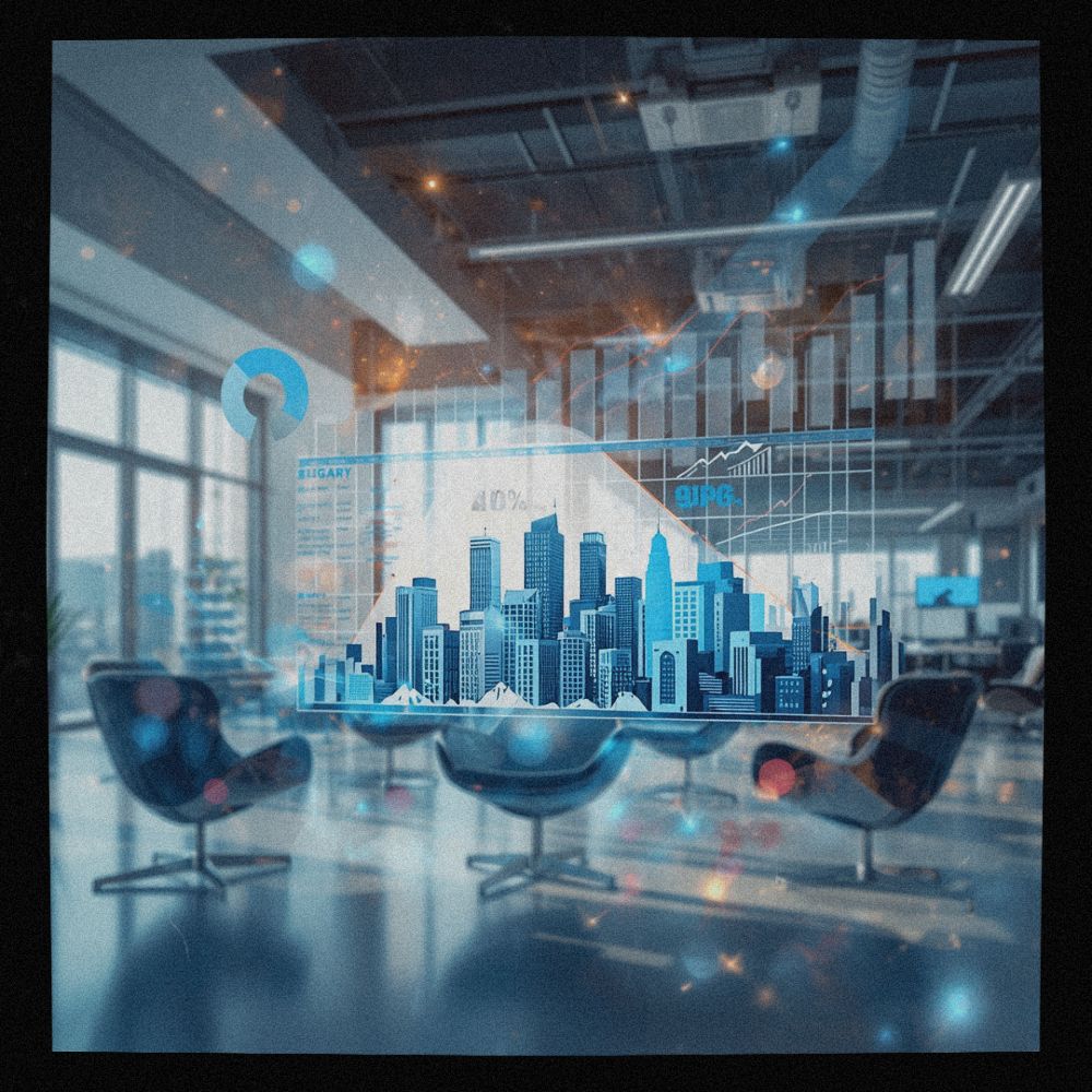 Calgary SEO boardroom meeting